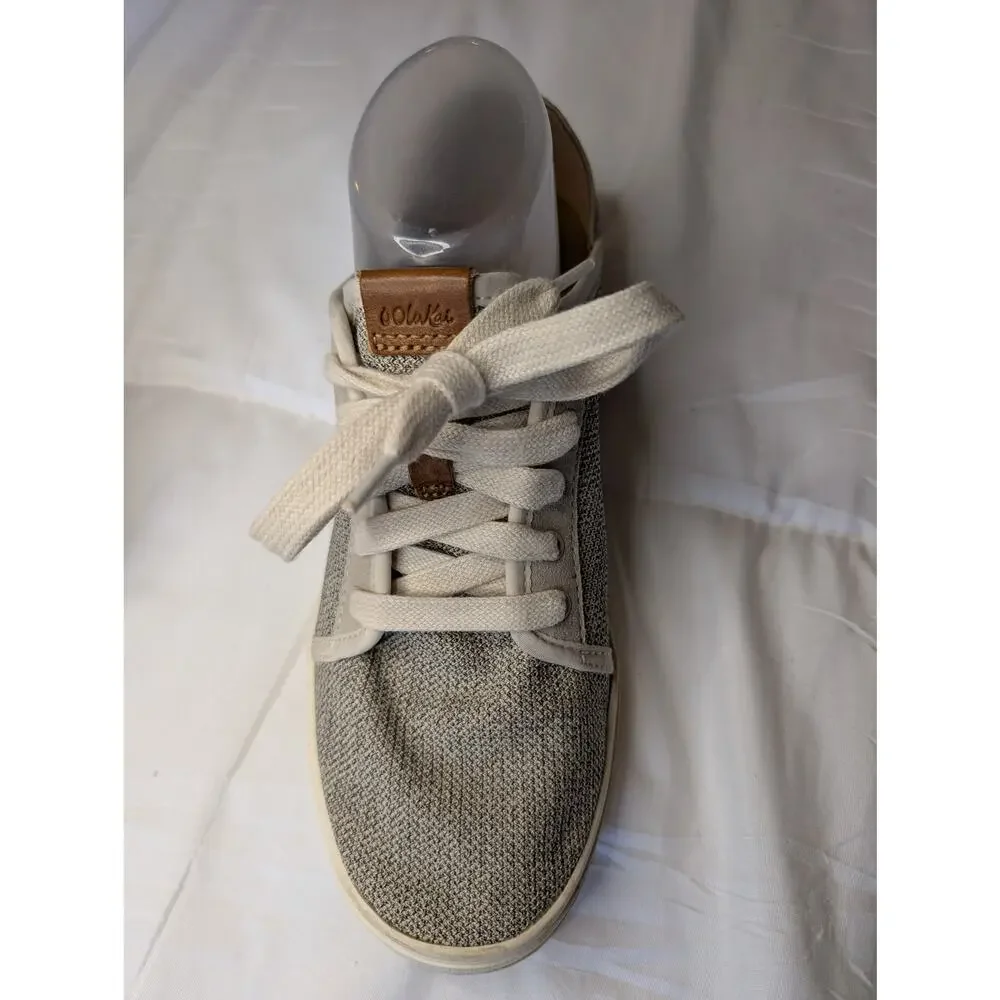 OluKai Pehuea Li Womens Sneaker Gray Mesh Lace Up Casual Shoe US 8 EU 38 - Picture 7 of 8